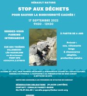 STOP AUX DECHETS pour sauver la biodiversité cachée !