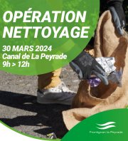 Opération nettoyage au quartier La Peyrade à Frontignan sur le Canal